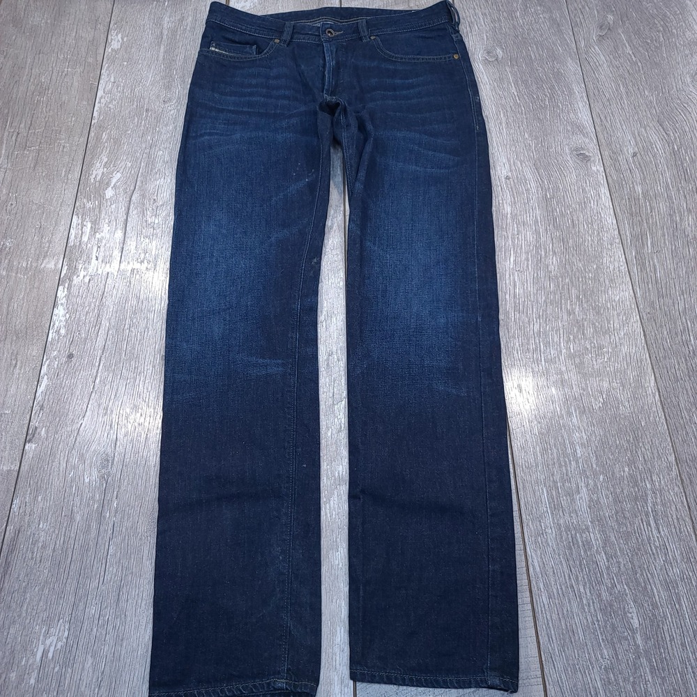 Diesel Buster Jeans Men 31x34 Dark Blue Slim Tapered Wash 0823K Denim